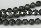 CRO140 15.5 inches 8mm round green lace gemstone beads wholesale