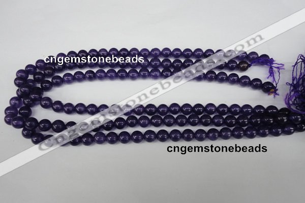 CRO148 15.5 inches 8mm round dyed amethyst beads wholesale