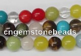 CRO155 15.5 inches 8mm round mixed gemstone beads wholesale