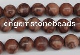 CRO185 15.5 inches 10mm round red picasso jasper beads wholesale