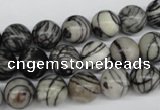 CRO188 15.5 inches 10mm round black water jasper beads wholesale