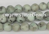 CRO189 15.5 inches 10mm round sesame jasper beads wholesale