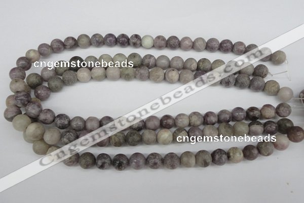 CRO191 15.5 inches 10mm round lilac jasper beads wholesale