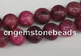 CRO194 15.5 inches 10mm round dyed kiwi stone beads wholesale