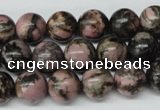 CRO225 15.5 inches 10mm round rhodonite gemstone beads wholesale