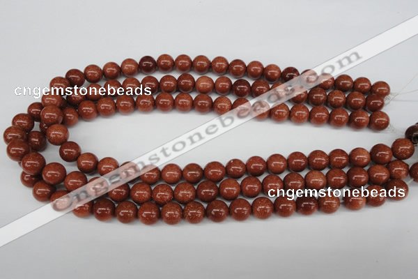 CRO228 15.5 inches 10mm round goldstone beads wholesale