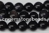 CRO229 15.5 inches 10mm round blue goldstone beads wholesale