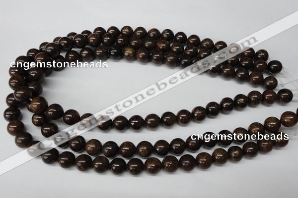 CRO230 15.5 inches 10mm round bronzite gemstone beads wholesale