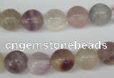 CRO235 15.5 inches 10mm round rainbow fluorite beads wholesale