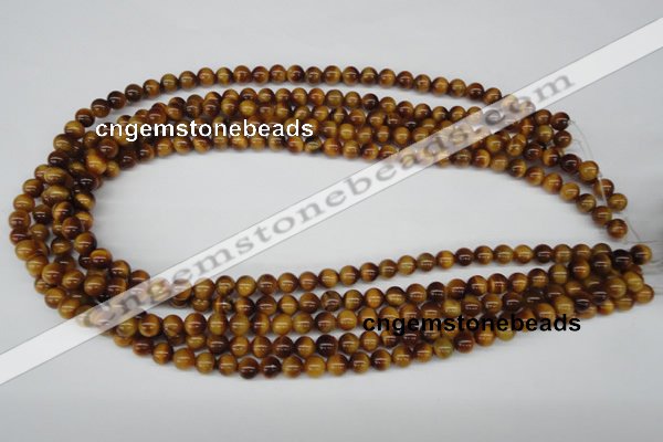 CRO26 15.5 inches 6mm round yellow tiger eye beads wholesale