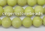 CRO290 15.5 inches 12mm round lemon jade beads wholesale