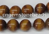 CRO299 15.5 inches 12mm round yellow tiger eye beads wholesale