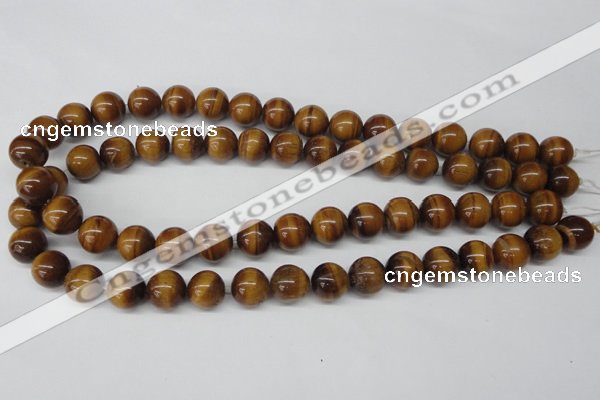 CRO299 15.5 inches 12mm round yellow tiger eye beads wholesale