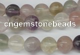 CRO309 15.5 inches 12mm round rainbow fluorite beads wholesale