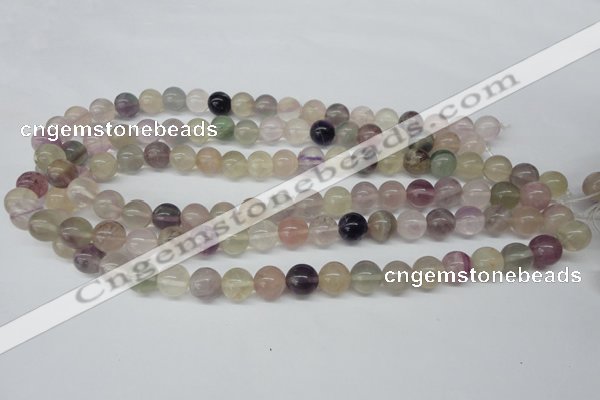 CRO309 15.5 inches 12mm round rainbow fluorite beads wholesale