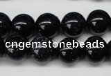 CRO310 15.5 inches 12mm round blue goldstone beads wholesale