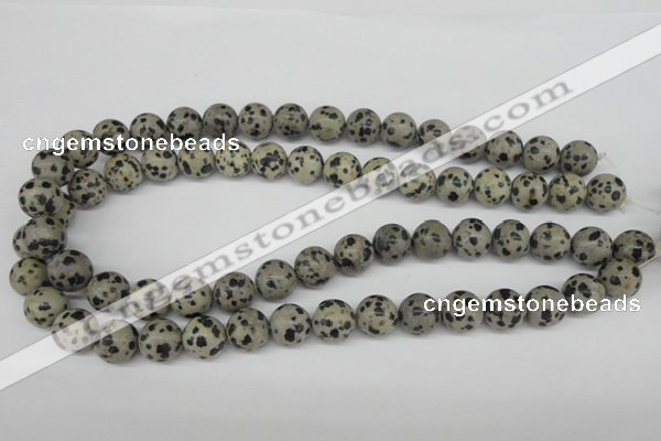 CRO320 15.5 inches 12mm round dalmatian jasper beads wholesale