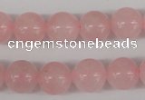 CRO341 15.5 inches 12mm round rose quartz beads wholesale