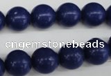 CRO345 15.5 inches 12mm round synthetic lapis lazuli beads wholesale