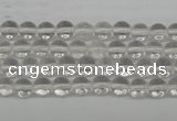 CRO35 15.5 inches 6mm round white crystal beads wholesale