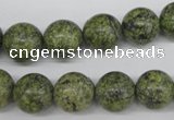 CRO352 15.5 inches 12mm round green lace gemstone beads wholesale