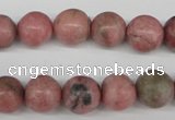 CRO359 15.5 inches 12mm round rhodochrosite gemstone beads wholesale