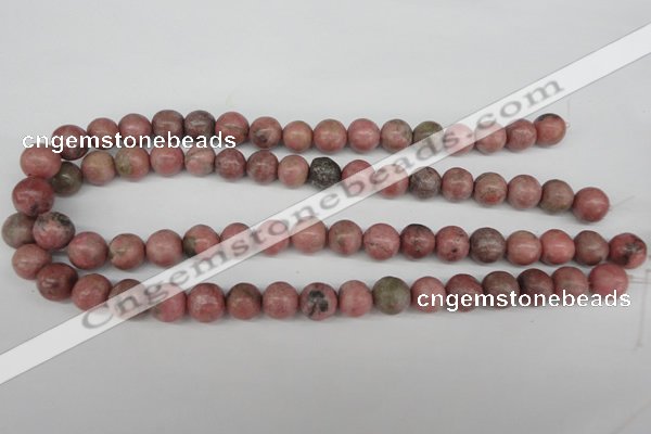 CRO359 15.5 inches 12mm round rhodochrosite gemstone beads wholesale