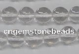 CRO362 15.5 inches 12mm round white crystal beads wholesale