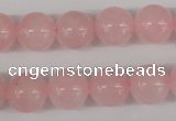 CRO397 15.5 inches 14mm round rose quartz beads wholesale