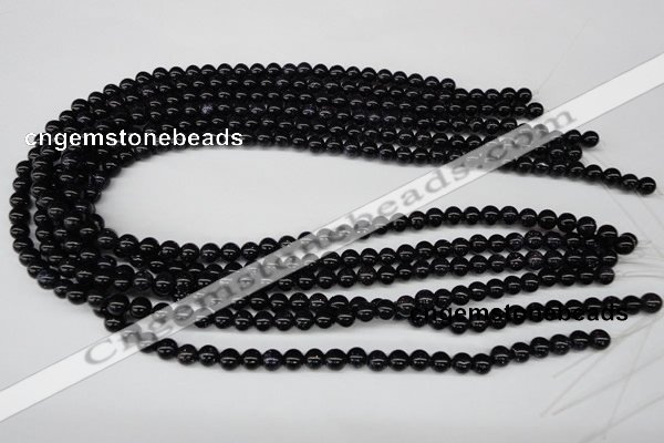 CRO42 15.5 inches 6mm round blue goldstone beads wholesale