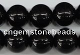 CRO420 15.5 inches 16mm round blackstone beads wholesale