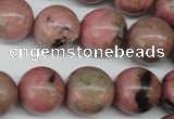 CRO427 15.5 inches 16mm round rhodochrosite beads wholesale