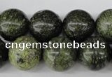 CRO428 15.5 inches 16mm round green lace gemstone beads wholesale