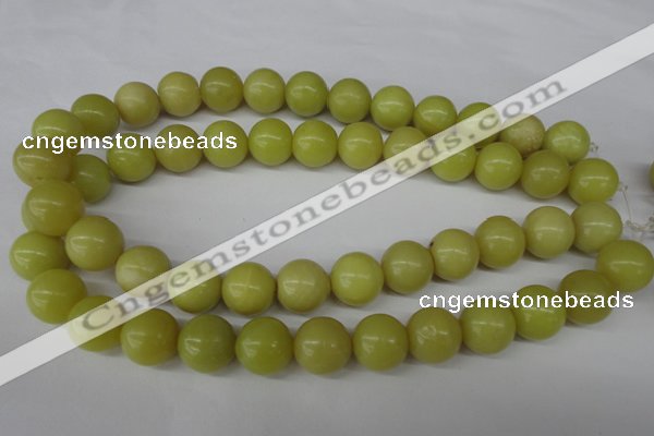 CRO440 15.5 inches 16mm round lemon jade beads wholesale