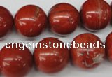 CRO448 15.5 inches 16mm round red jasper beads wholesale