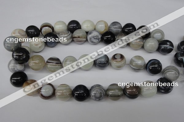 CRO481 15.5 inches 18mm round agate gemstone beads wholesale