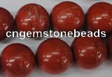 CRO483 15.5 inches 18mm round red jasper beads wholesale