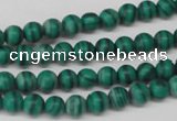 CRO52 15.5 inches 6mm round synthetic malachite beads wholesale