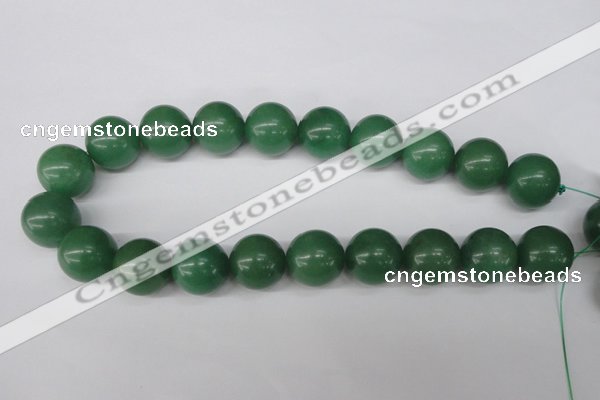 CRO530 15.5 inches 20mm round green aventurine beads wholesale