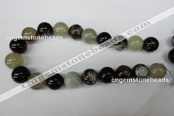 CRO532 15.5 inches 20mm round agate gemstone beads wholesale