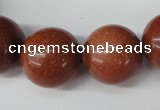 CRO543 15.5 inches 20mm round goldstone beads wholesale