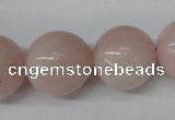 CRO545 15.5 inches 20mm round rose quartz beads wholesale