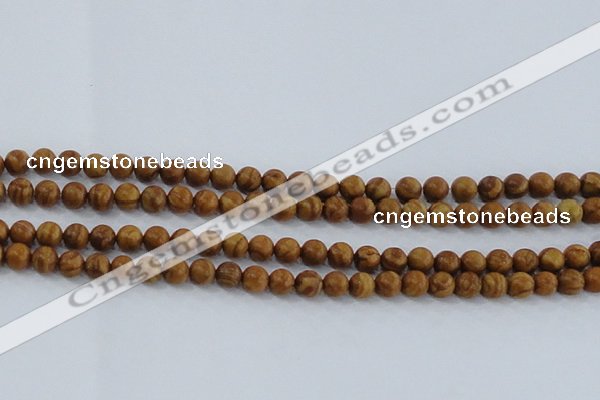 CRO552 15.5 inches 6mm round grain stone beads wholesale