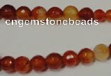 CRO700 15.5 inches 6mm – 14mm faceted round red agate beads