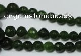 CRO714 15.5 inches 6mm – 14mm faceted round candy jade beads