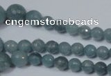 CRO716 15.5 inches 6mm – 14mm faceted round candy jade beads