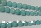 CRO718 15.5 inches 6mm – 14mm faceted round candy jade beads