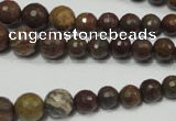 CRO735 15.5 inches 6mm – 14mm faceted round stripe jasper beads