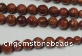 CRO736 15.5 inches 6mm – 14mm faceted round goldstone beads