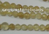 CRO747 15.5 inches 6mm – 14mm faceted round watermelon yellow beads